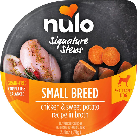 Nulo Small Breed Dog Signature Stew Chicken & Sweet Potato In Broth, 24 X 2.8 Oz Cup