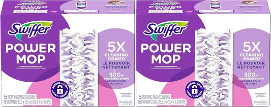 Swiffer Powermop Multi-Surface Mopping Pad Refills For Floor Cleaning, 10 Count