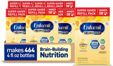 Enfamil Neuropro Baby Formula, Mfgm* 5-Year Benefit, Expert-Recommended Brain-Building Omega-3 Dha, Exclusive Immune Supporting Humo6 Blend, Infant Formula Powder, Baby Milk, 36.4 Oz (Pack Of 8)