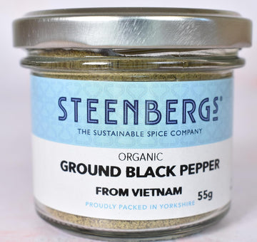 Steenbergs Organic Ground Black Pepper Standard 55G