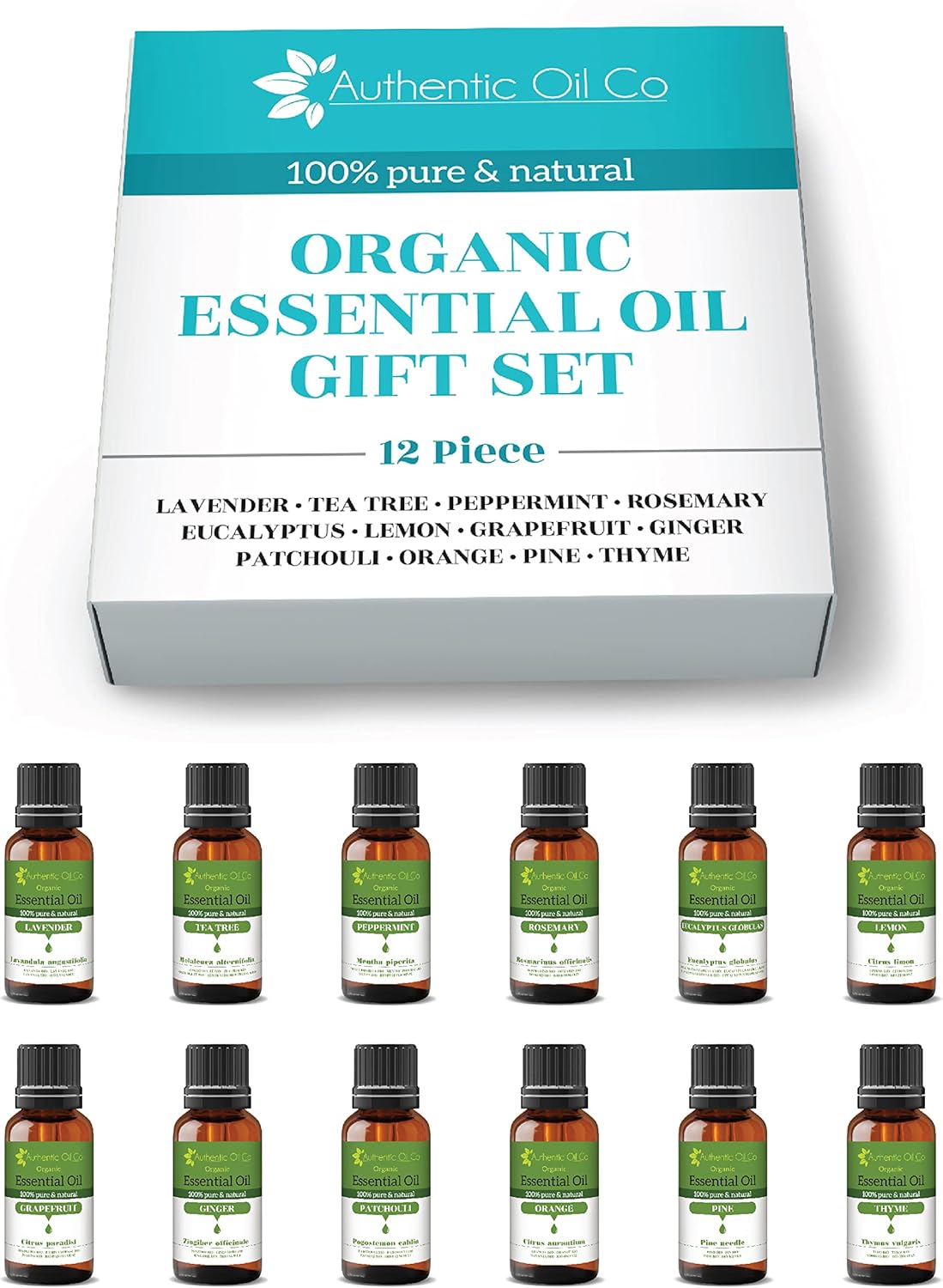 12 Piece Organic 10ml Essential Oil Gift Set 1 Pure and Natural Oils Aromatherapy Diffuser, Cosmetics : Amazon.co.uk: Health & Personal Care