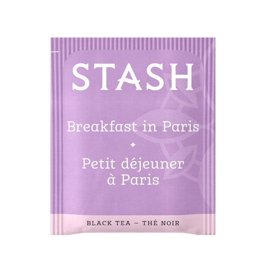 Stash Tea Breakfast In Paris Black Tea - Caffeinated, Non-Gmo Project Verified Premium Tea With No Artificial Ingredients, 18 Count (Pack Of 6) - 108 Bags Total