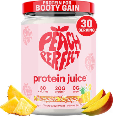 Peach Perfect Protein Juice | 30 Servings | Protein Powder for Women,