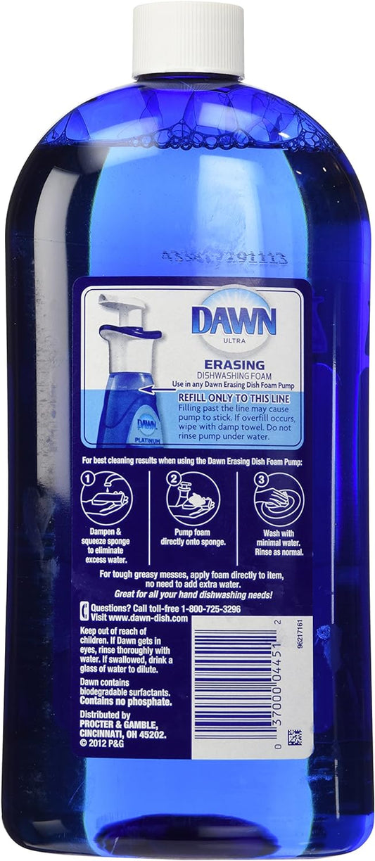 Dawn Direct Foam Dishwashing Foam Refill, Fresh Rapids, 30.9 oz-2 pack