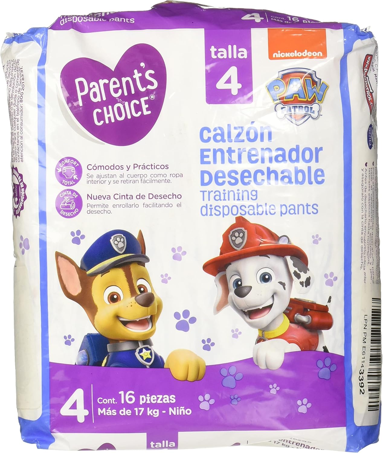 Paw Patrol Training Pants For Boys (3T/4T) Lt Blue/White