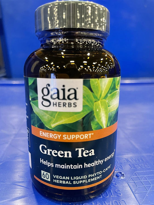 Gaia Herbs Green Tea - Helps Maintain Healthy Weight And Energy Levels* - With Organic Green Tea Leaf And Extract - 60 Vegan Liquid Phyto-Capsules (15-Day Supply)