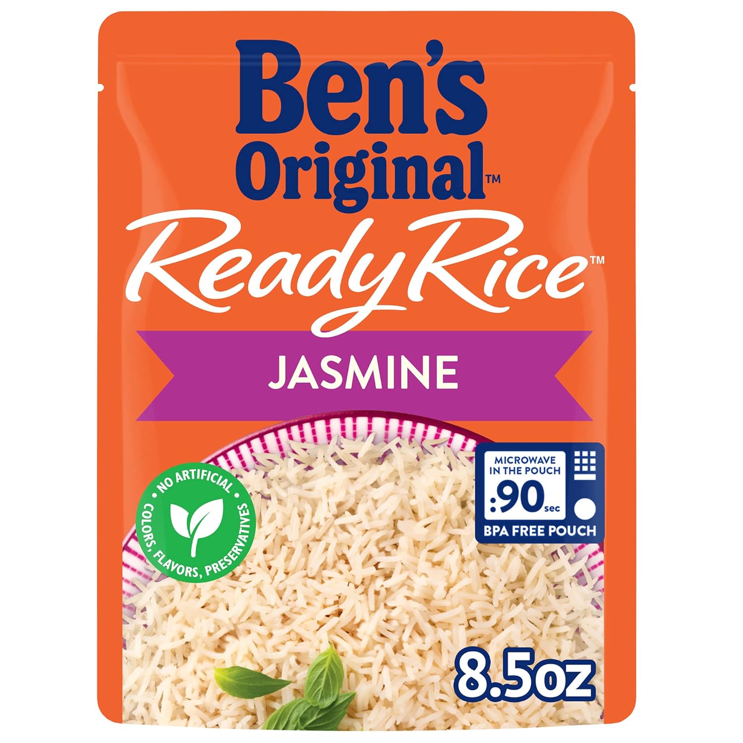 BEN'S ORIGINAL Ready Rice Jasmine Rice, Easy Dinner Side, 8.5 OZ Pouch (Pack of 6)