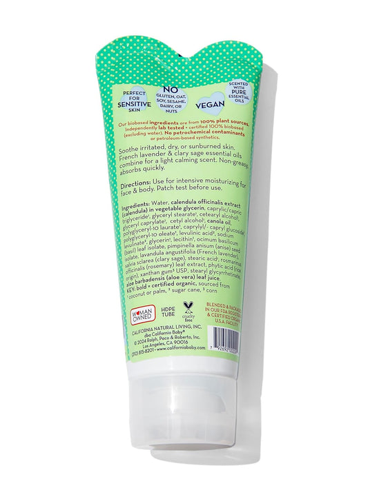 California Baby Aloe & Arnica Cream | Soothing Sunburn Relief Cream | Moisturizes Dry, Irritated Skin | 100% Plant-Based After Sun Lotion | Organic Calendula + Aloe Vera Cream | 57 G / 2 Oz