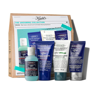 Kiehl'S Men'S Shaving Regimen Gift Set - 88 Value Including Face Wash, Shaving Cream, After Shave Gel & Face Moisturizer - For All Skin Types