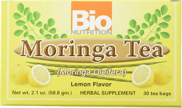 Bio Nutrition Lemon Moringa Tea Bags, 2.1 Ounce