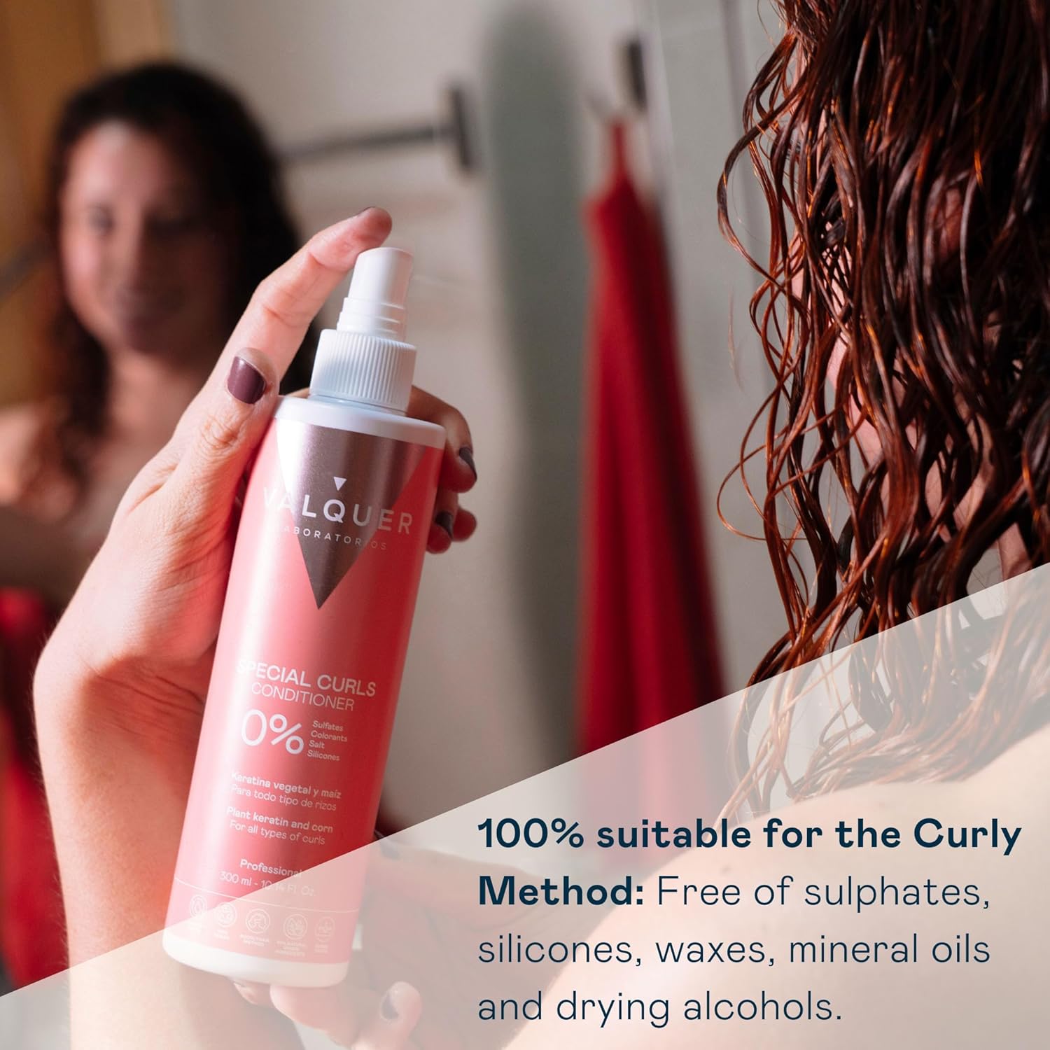Valquer Professional Special Curly Conditioner for Curly Hair, Sulfate Free, Salt Free -Curly Girl Method up to 96% Natural Origin (300ml) : Amazon.co.uk: Beauty