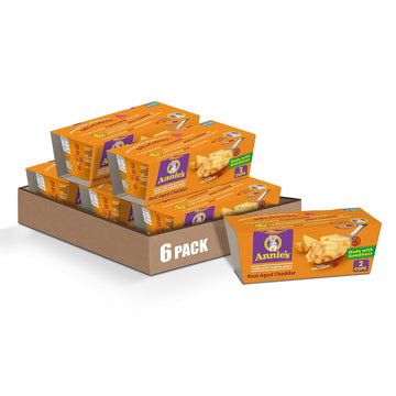 Annie'S Real Aged Cheddar Microwave Mac And Cheese With Organic Pasta, Made With Real Cheese, Dinner Side Or Snacks, 4 Cups, 8.04 Oz