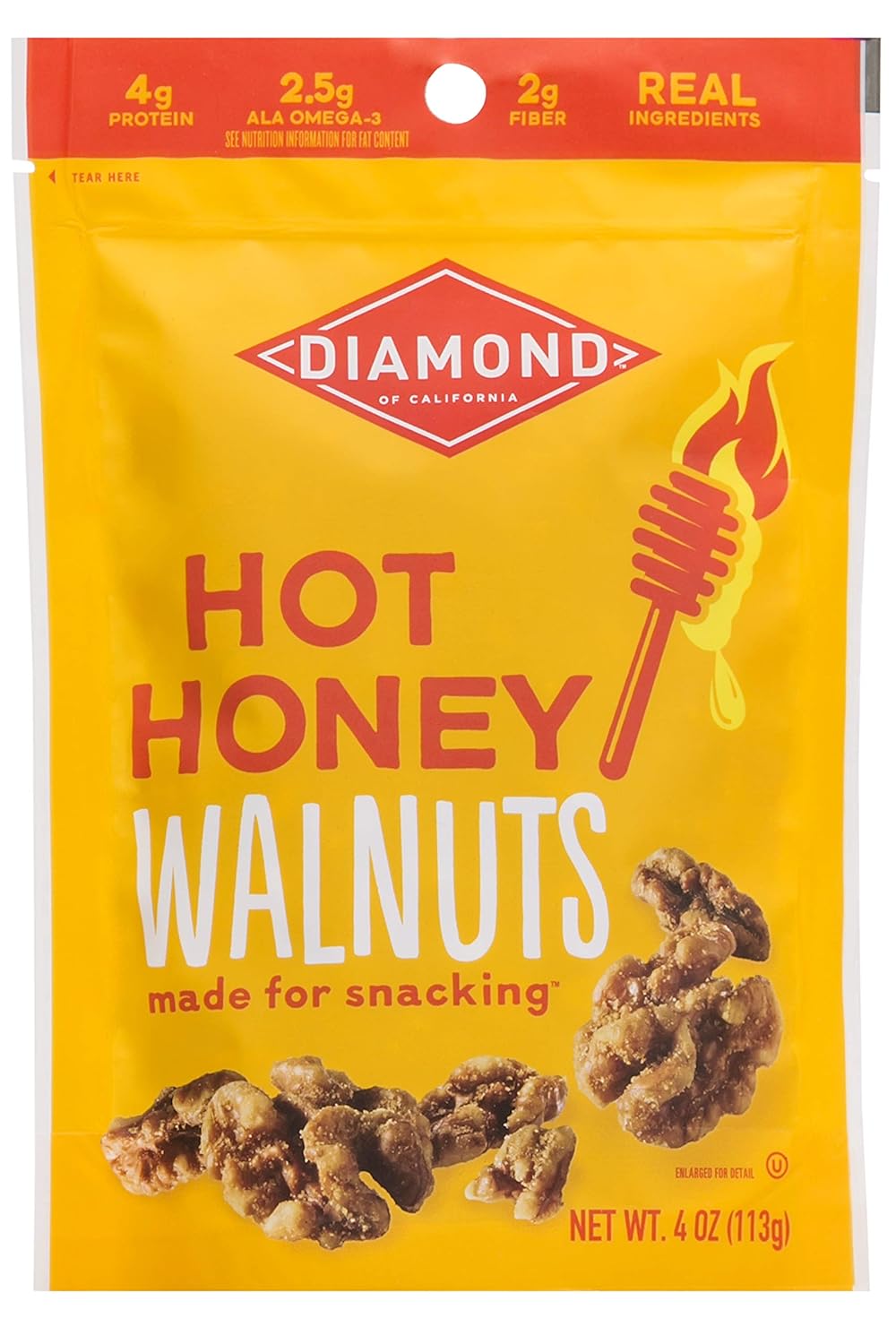 Diamond Of California Hot Honey Walnuts, 4 Oz, 1 Pack