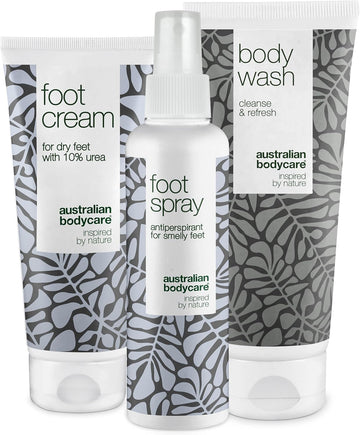 Foot Care Kit With Tea Tree Oil: Body Wash, Cream & Spray - Soothing Relief For Athletes, Runners & Anyone In Need - Anti-Fungal, Moisturizing & Deodorizing Formula - Healthy Feet Guaranteed