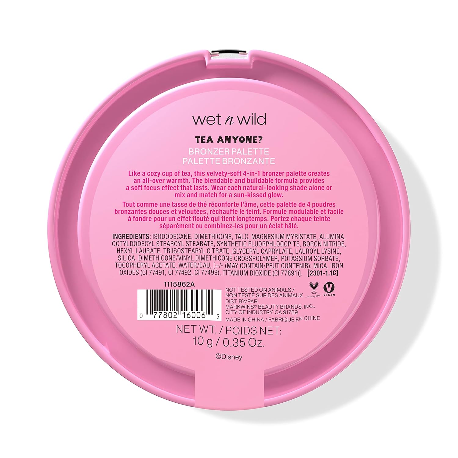 wet n wild Tea Anyone? Bronzer Palette Alice In Wonderland Collection : Beauty & Personal Care