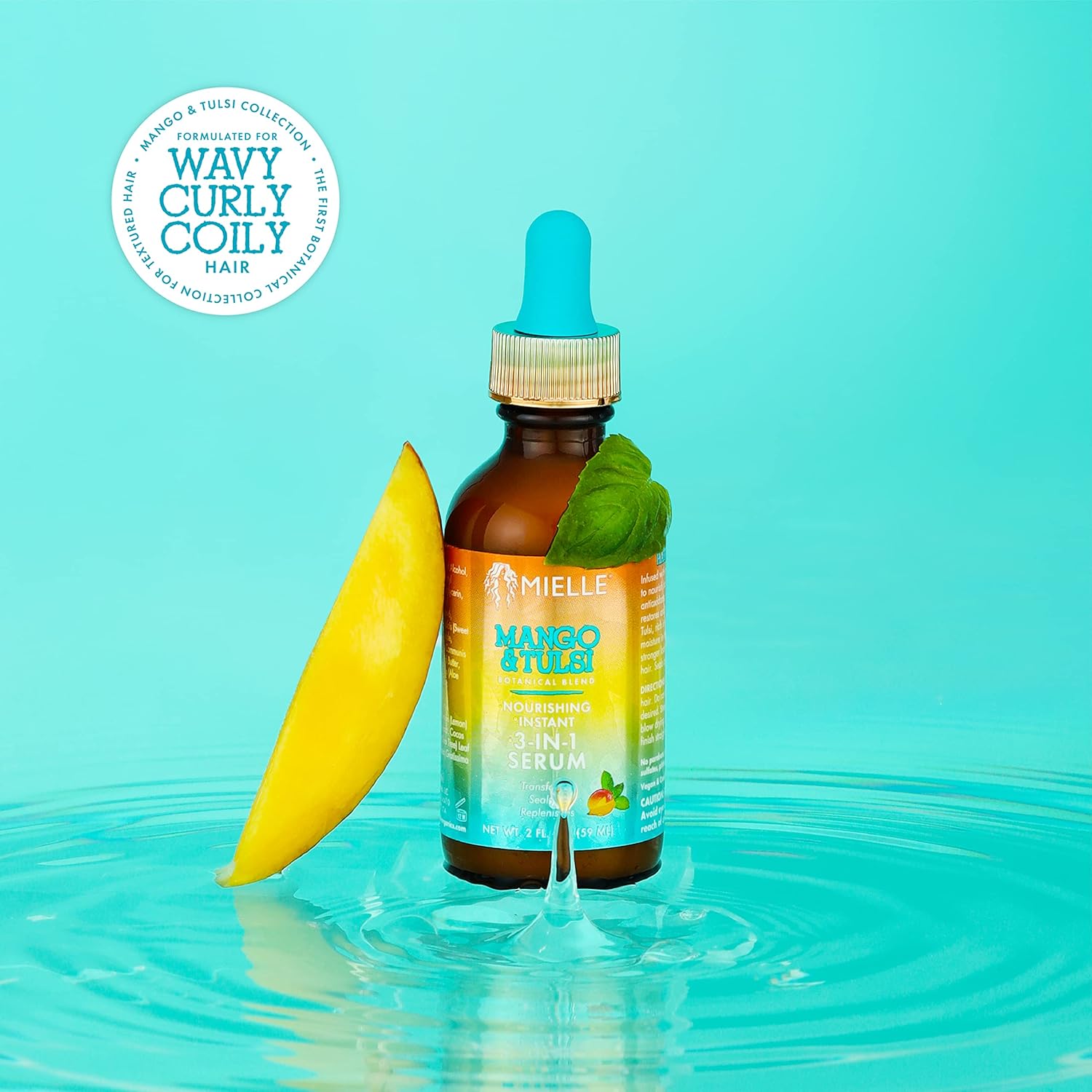 Mielle Organics Mango & Tulsi Nourishing Instant 3-in-1 Serum : Beauty & Personal Care