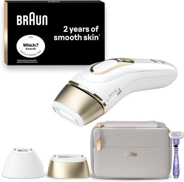 Braun Ipl Silk-Expert Pro 5, At Home Hair Removal, Alternative For Laser Hair Removal, Includes Pouch, Venus Razor, Precision Head, 2 Years Of Smooth Skin, Gift For Women, White/Gold, Pl5137