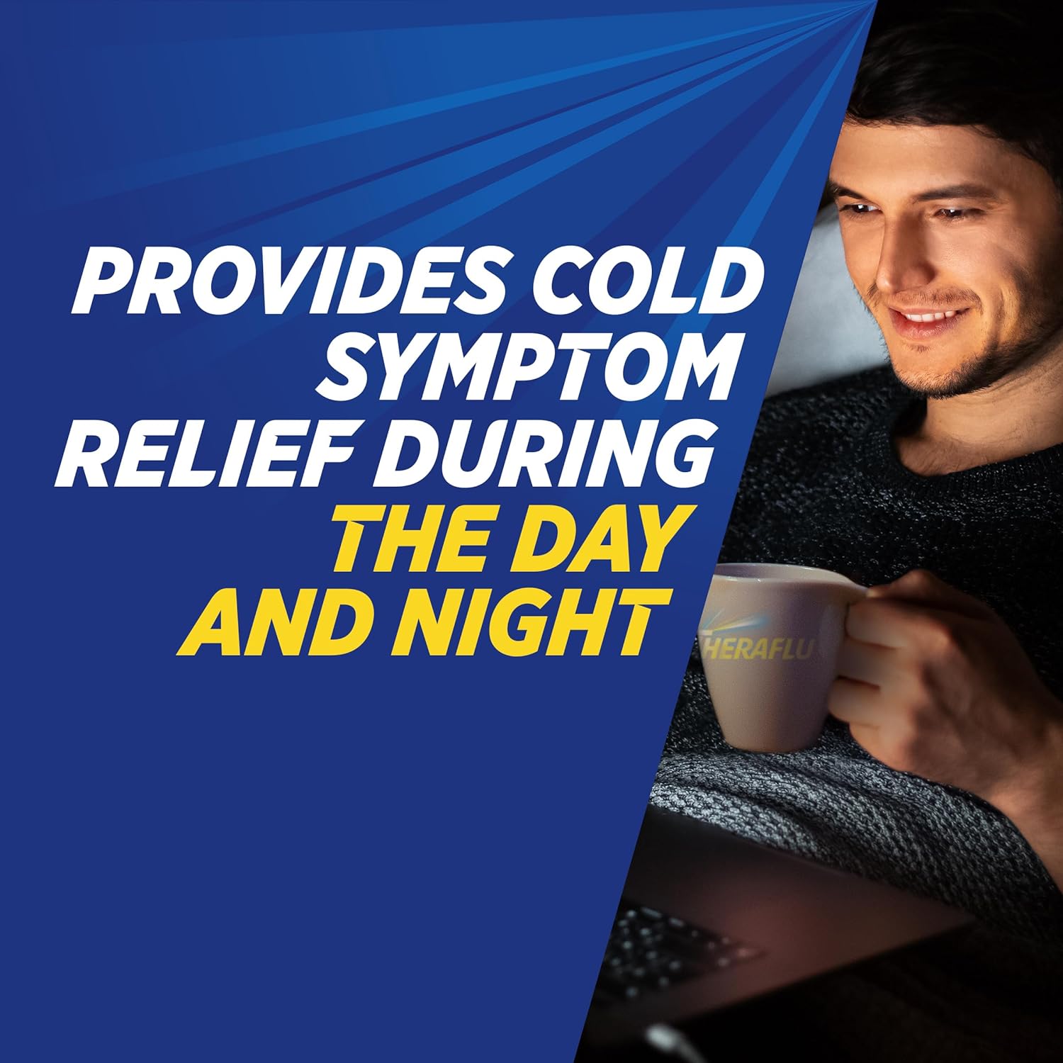 Theraflu Combo Nighttime Severe Cold Relief Syrup, Berry Flavor, 8.3 fl oz and Theraflu Daytime Severe Cold Relief Powder, Honey Lemon Flavor, 6 Ct : Health & Household