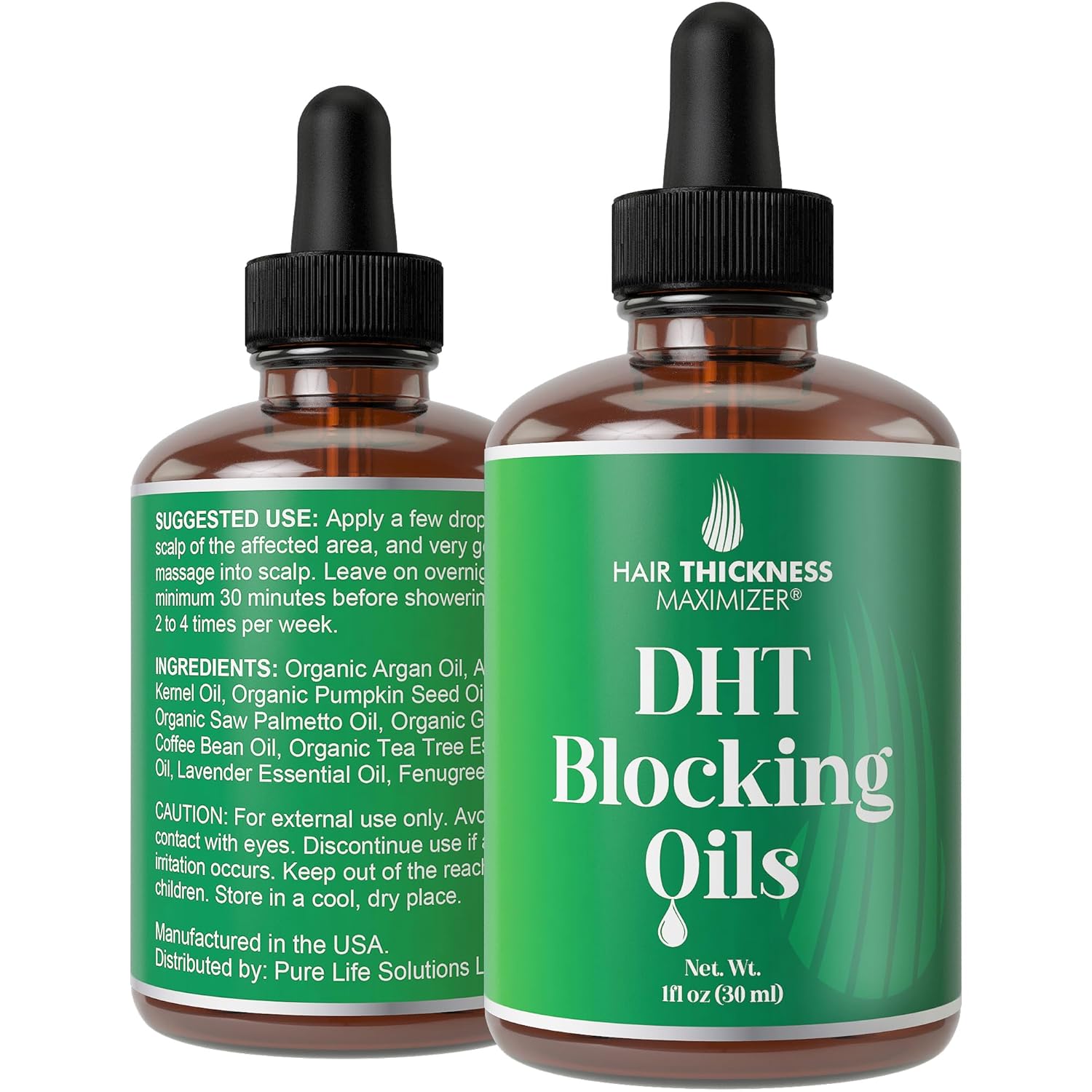 Dht Blocker For Women, Men. Vegan Thickening, Moisturizing, Strengthening Dht Blocking Serum. Topical Scalp Oil Treatment For Weak, Frizzy, Dry Hair 2Oz