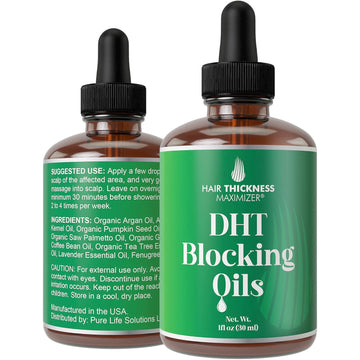 Dht Blocker For Women, Men. Vegan Thickening, Moisturizing, Strengthening Dht Blocking Serum. Topical Scalp Oil Treatment For Weak, Frizzy, Dry Hair 2Oz