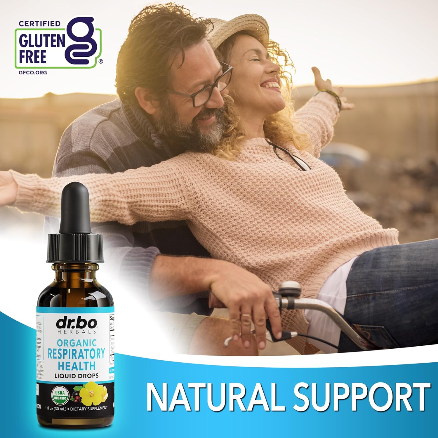 Lung Detox Respiratory Health Drops - Organic Respiratory Supplements Herbal Lung Cleanse, Mullein Drops For Lungs Bronchial Support, Mucus Clear With Mullein Leaf Extract, Elderberry Supplement 1 Oz : Health & Household