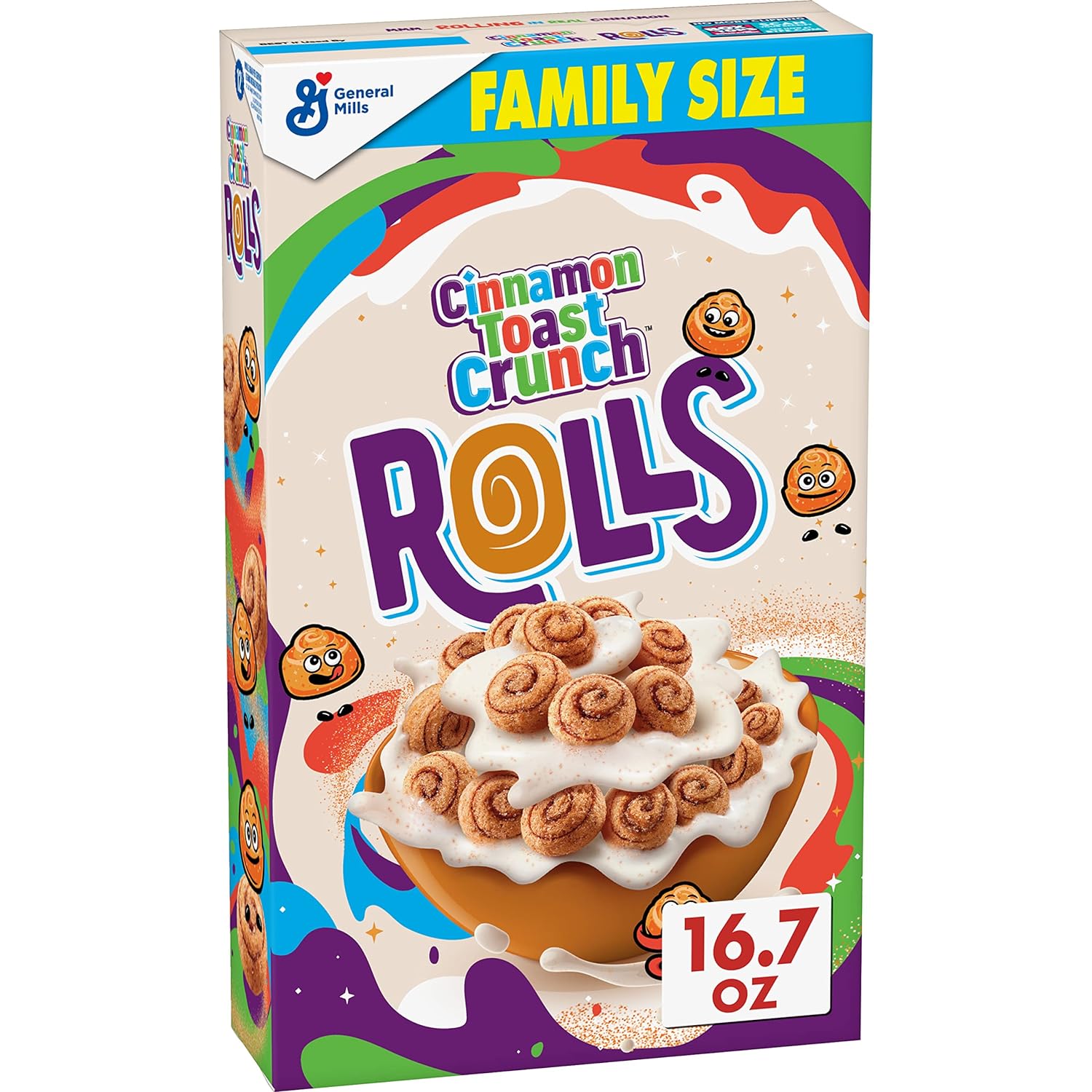 Cinnamon Toast Crunch Rolls Breakfast Cereal, 16.7 OZ