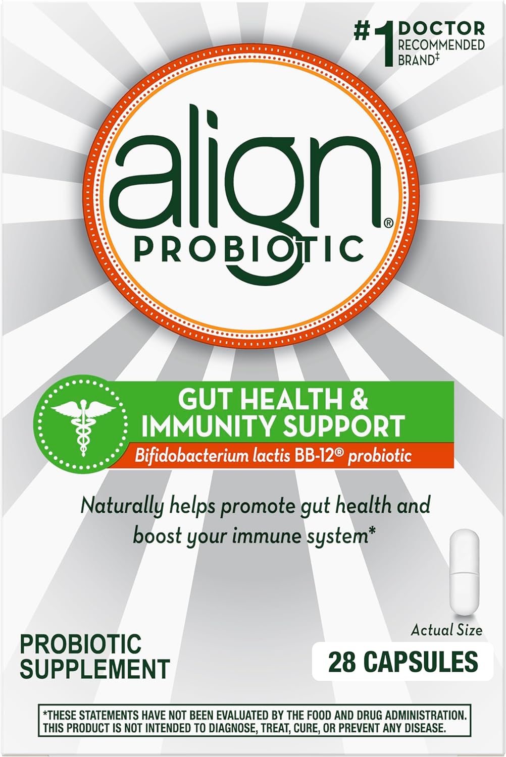 Align Gut Health & Immunity Probiotic, Daily Digestive Support for Women and Men, Helps Support Immune and Digestive Health, 28 Capsules