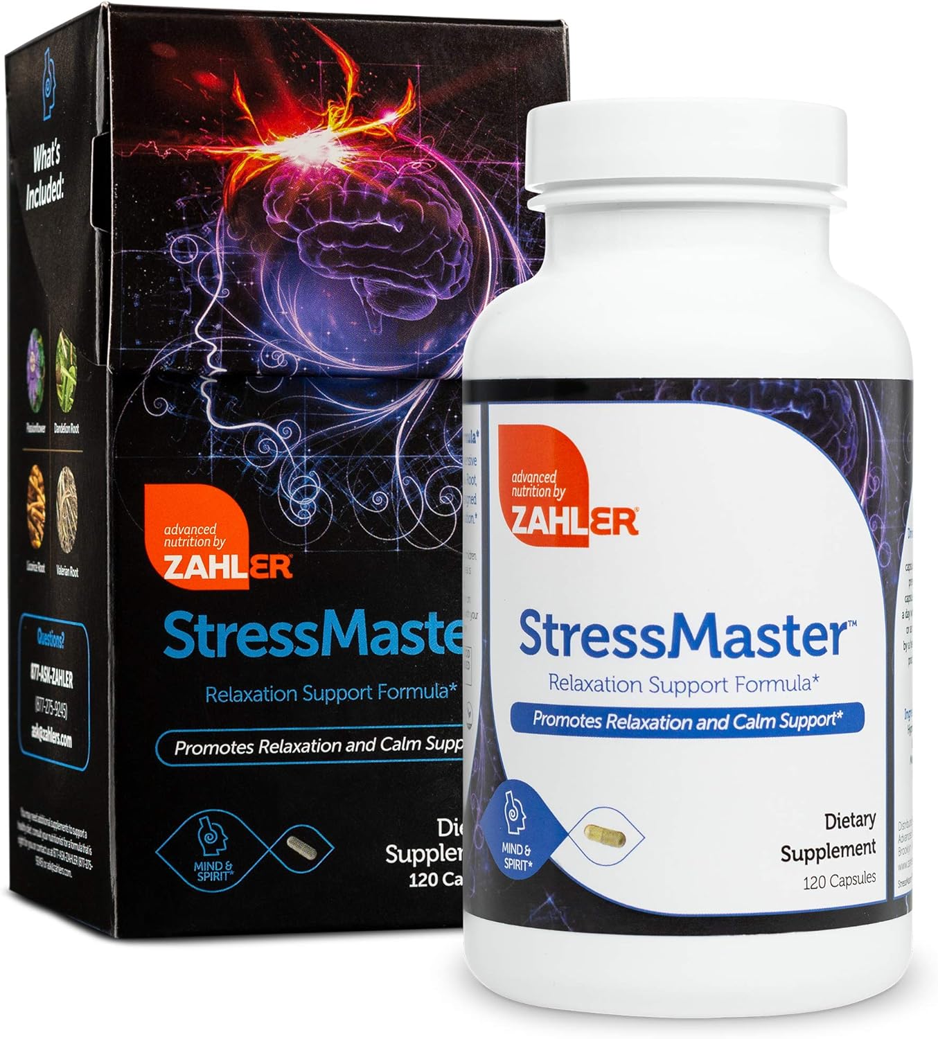 Zahler StressMaster, Relaxation Support Supplement, Promotes Natural C