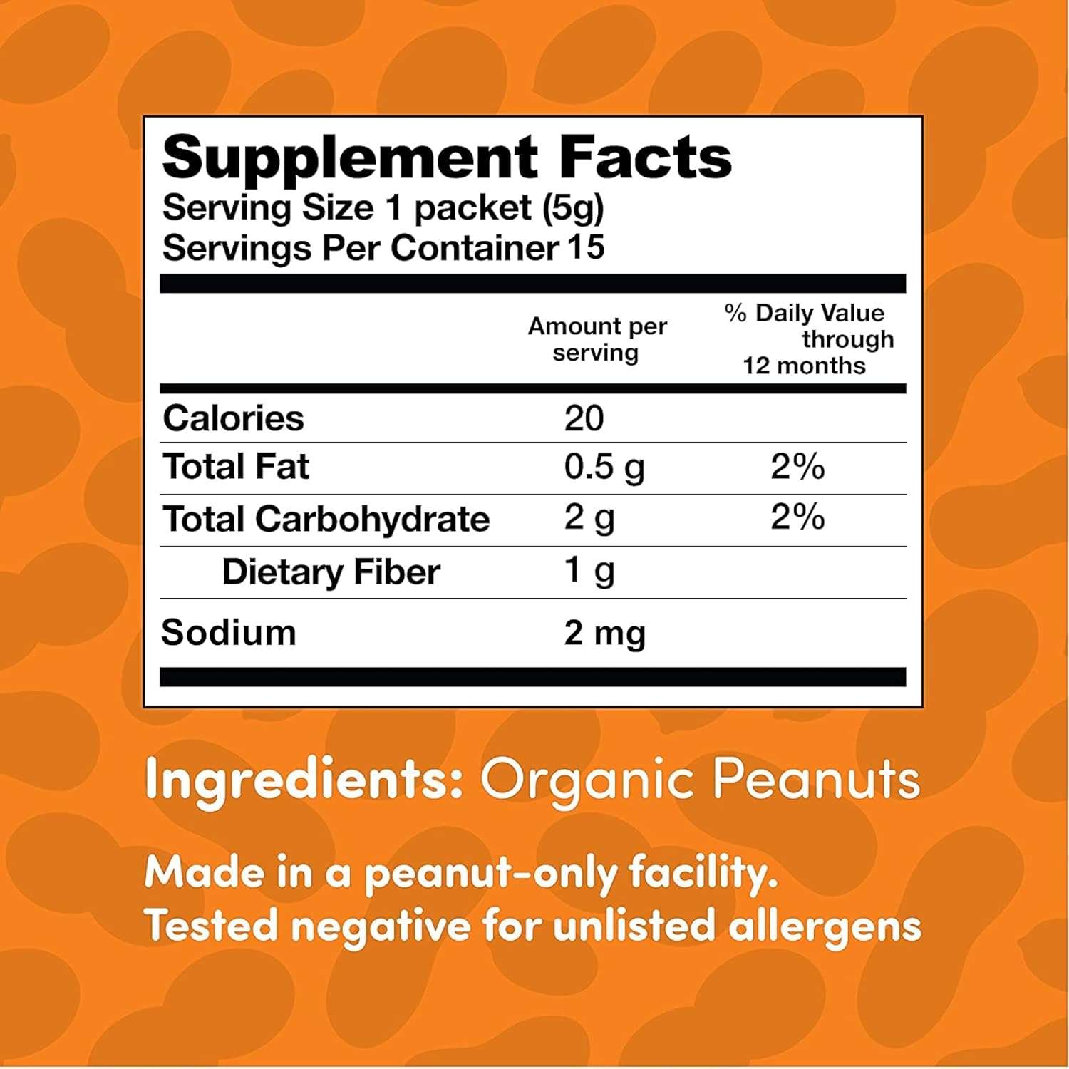 Lil Mixins Early Allergen Introduction, Peanut | Stage 1-3, For Ages 4 Mo -12 Mo. | Individual Packets, 2 Month Supply