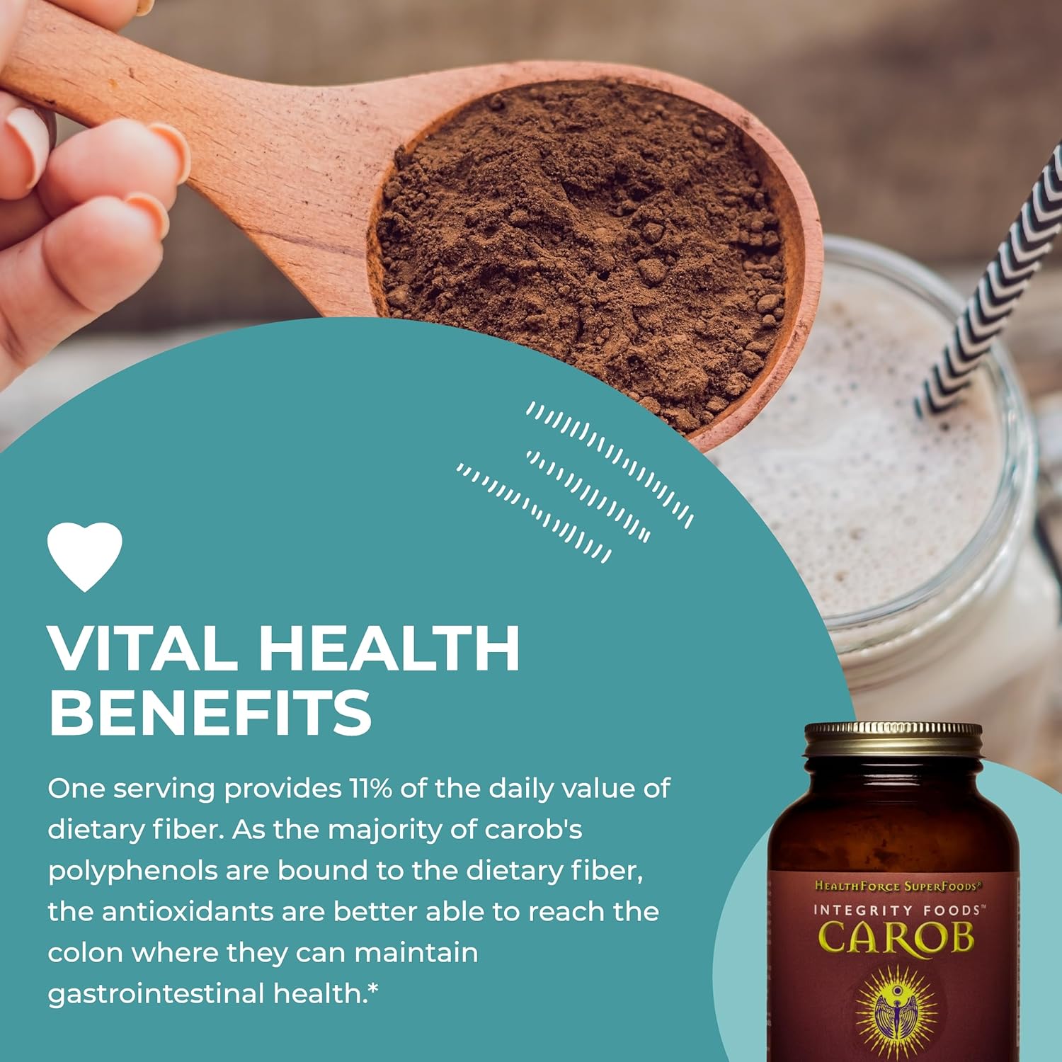 Healthforce Superfoods Integrity Foods Carob 160 G Powder : Grocery & Gourmet Food