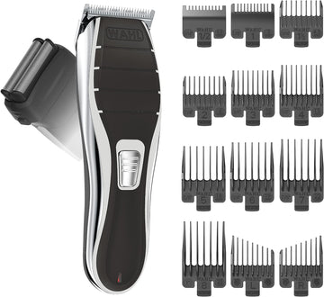 Wahl Clipper 2-In-1 Hair Clipper And Shaver Lithium-Ion Rechargeable Cord Cordless Hair Clipper And Shaver Combo Kit - Model 79568