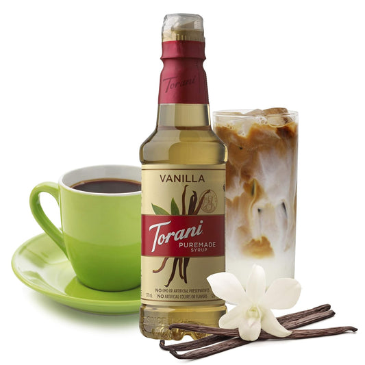 Torani Puremade Syrup, Vanilla, 12.7 Ounces (Pack Of 4)