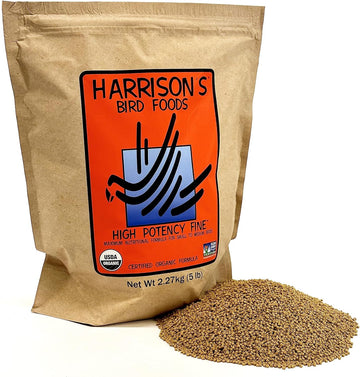 Harrisons High Potency Fine 5lb - Complete Parrot Diet, Pack of?HPF5