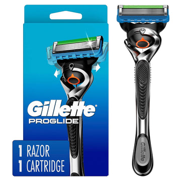 Gillette Proglide Razor For Men, Handle + 1 Blade Refill