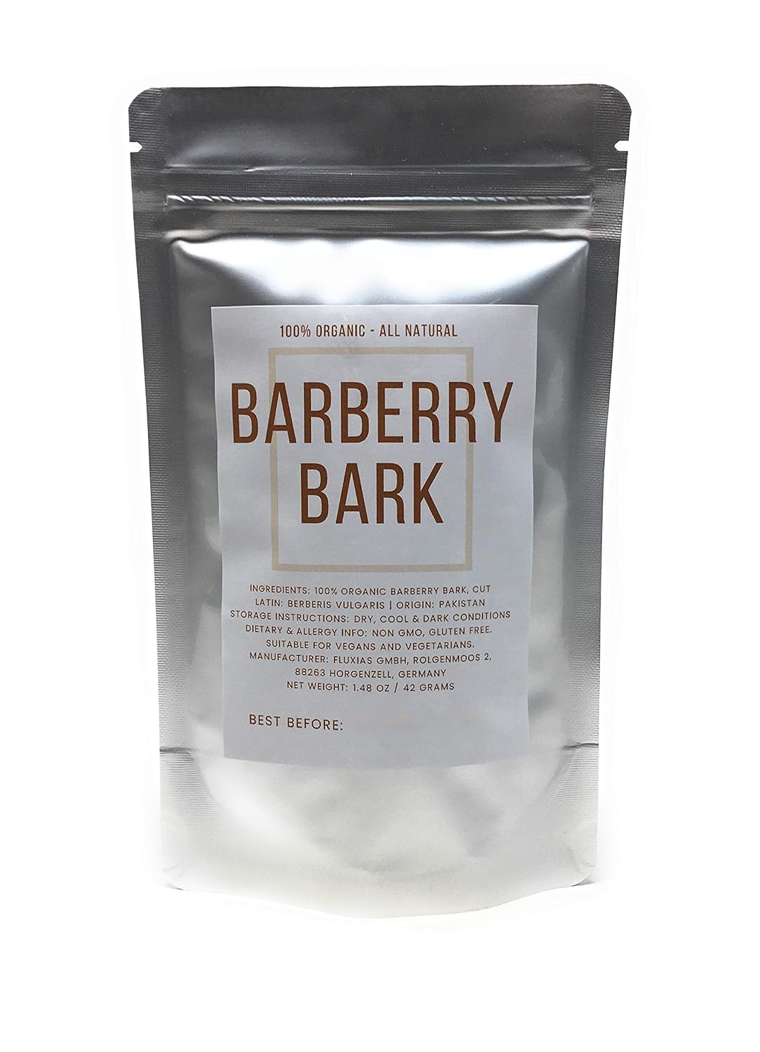 Barberry Bark - Dried, Cut & Natural Berberis Vulgaris Bark - Net Weight: 1.48Oz/ 42G : Grocery & Gourmet Food