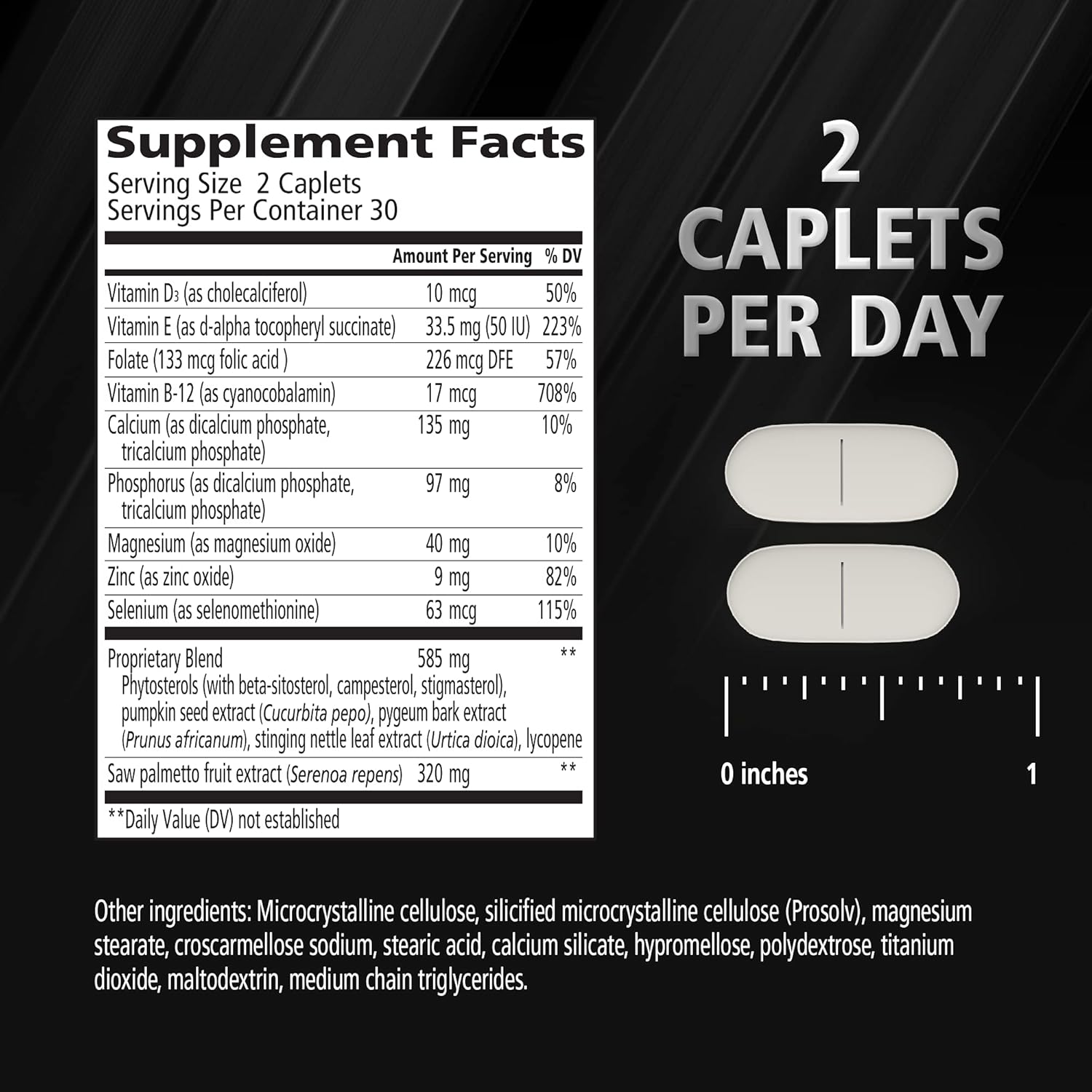 Urinozinc Plus - Prostate Supplement With Beta Sitosterol & Saw Palmetto – Reduce Frequent Urination Concerns & Support Your Prostate Health, 60 Caplets : Health & Household