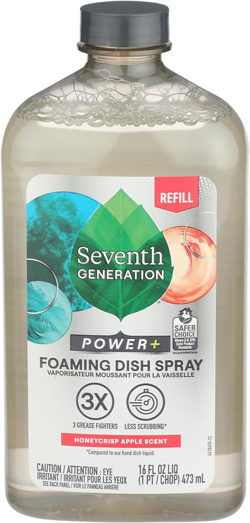 SEVENTH GENERATION Honeycrisp Apple Foaming Dish Spray Refill, 16 FZ