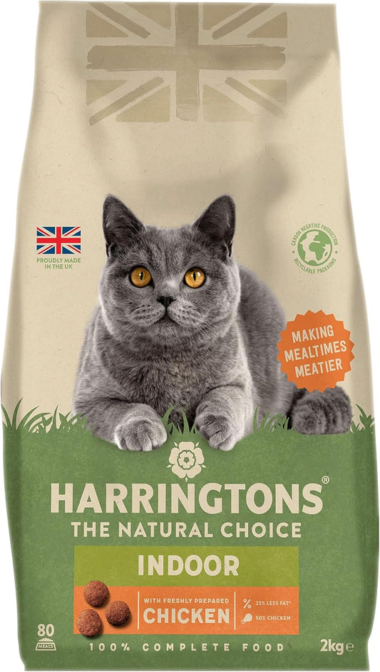 Harringtons Complete Indoor Dry Cat Food with Freshly Prepared Chicken - 4x2kg?HARRINDC-C2