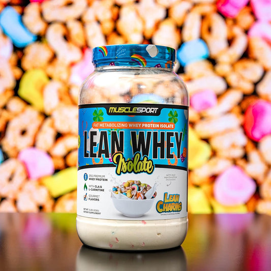 Musclesport Lean Whey Revolution™ Protein Powder - Whey Protein Isolate - Low Calorie, Low Carb, Low Fat, Incredible Flavors - 25G Protein Per Scoop (2Lb, Italian Rainbow Cookie)