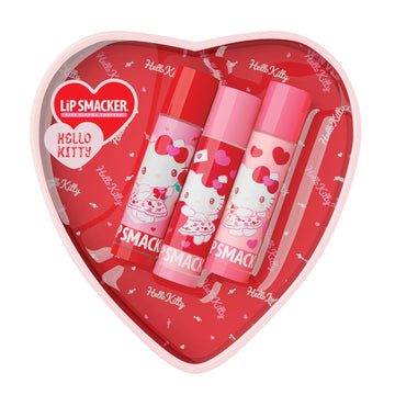 Lip Smacker Nostalgia Lip Balm Trio Tin, Original & Best Flavors, Grape, Lemon, And Strawberry, Moisturizing & Hydrating Lip Care, Clear Glossy Finish, Fun & Collectible Gift Set For All Ages