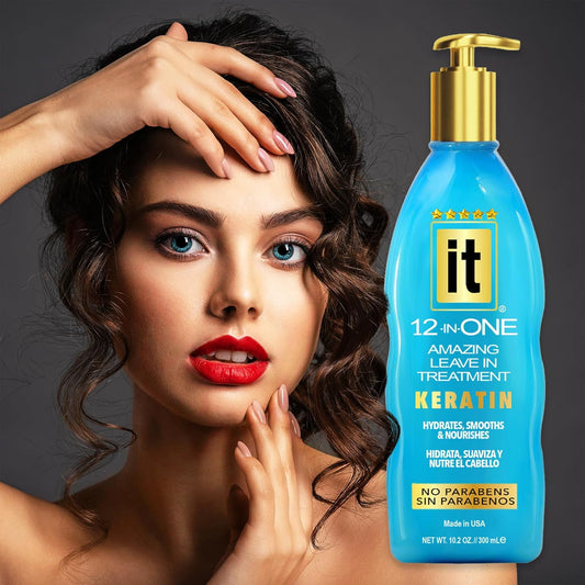 It 12-In-One Leave-In Treatment, Keratin Enriched, For Smooth Hair : Beauty & Personal Care