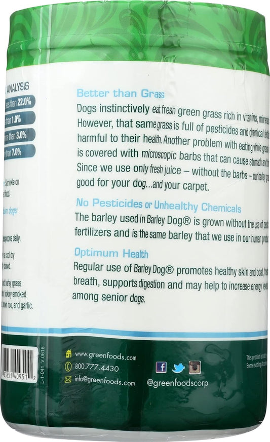 Green Foods Corporation Barley Dog Canine Formula, 11Oz