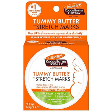 Palmer's Cocoa Butter Formula Tummy Butter Balm for Stretch Marks and Pregnancy Skin Care, 4.4 Ounces