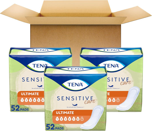 Tena Incontinence Pads, Bladder Control & Postpartum For Women, Ultimate Absorbency, Regular Length, Intimates - 156 Count