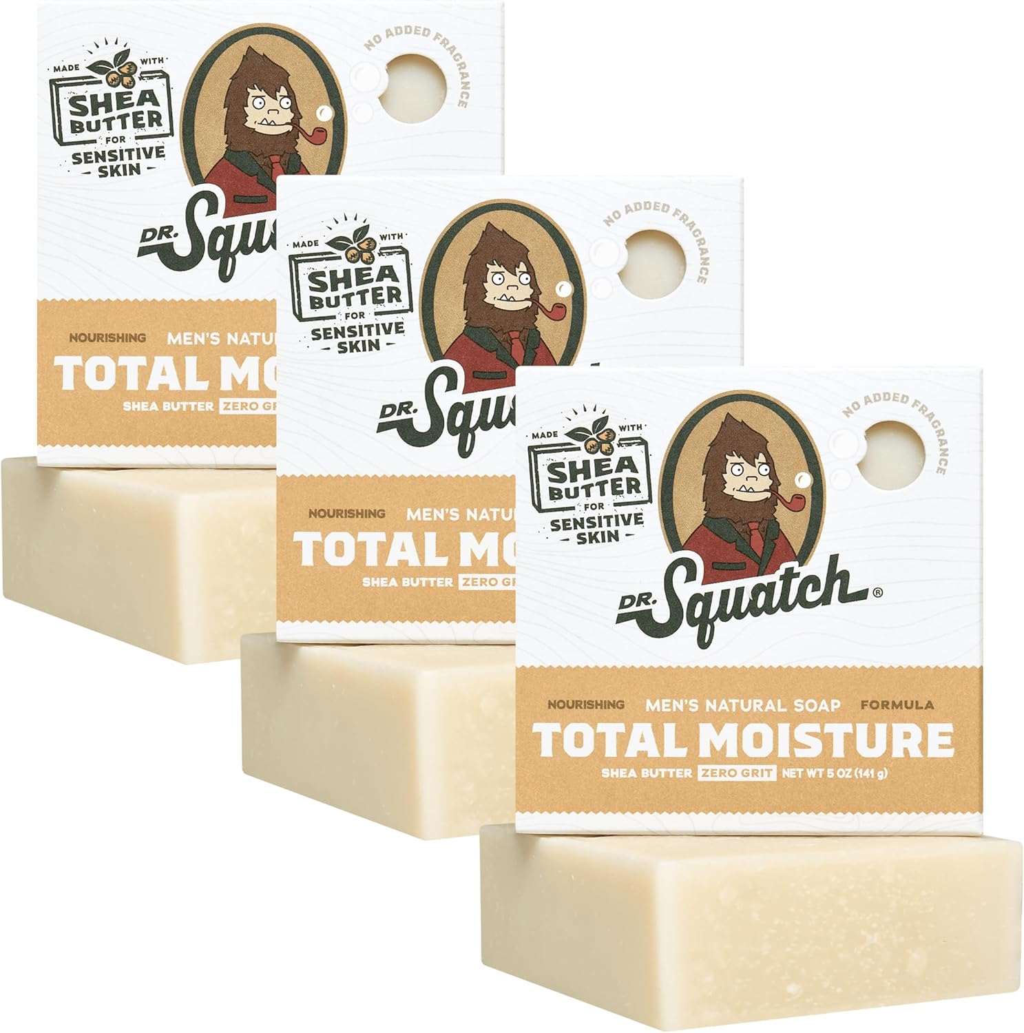 Dr. Squatch Men'S Bar Soap - 3-Pack - Wood Barrel Bourbon - All Natural Bar Soap For Men - Smell Like Barrel Aged Bourbon