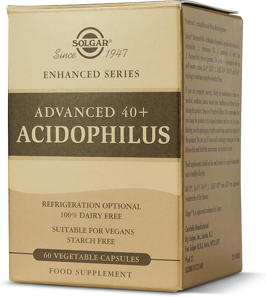 Solgar Advanced 40+ Acidophilus, 60 Vegetable Capsules