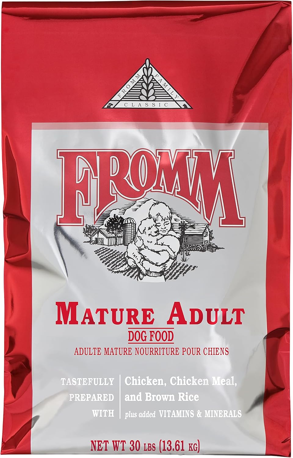 Fromm Classic Mature Adult Dog Food - Senior Dry Dog Food For Large, Medium, & Small Breeds - Chicken Recipe - 30 Lb