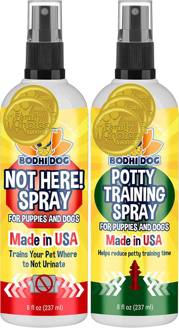 Bodhi Dog House Breaking Spray 8Oz + Not Here Spray 8Oz Bundle