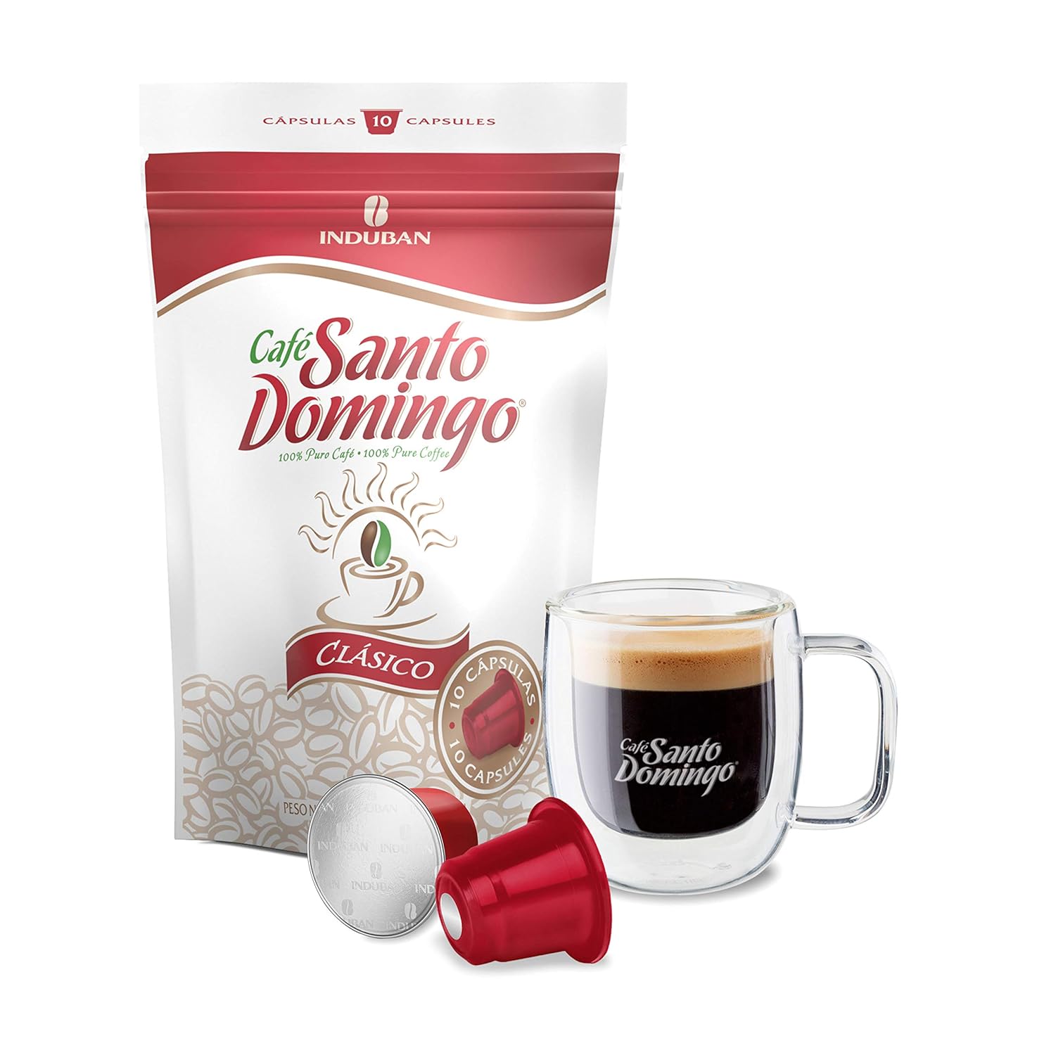 Santo Domingo Coffee Capsules - Compatible with Nespresso Original Brewers - Product from the Dominican Republic (10 Count) : Grocery & Gourmet Food