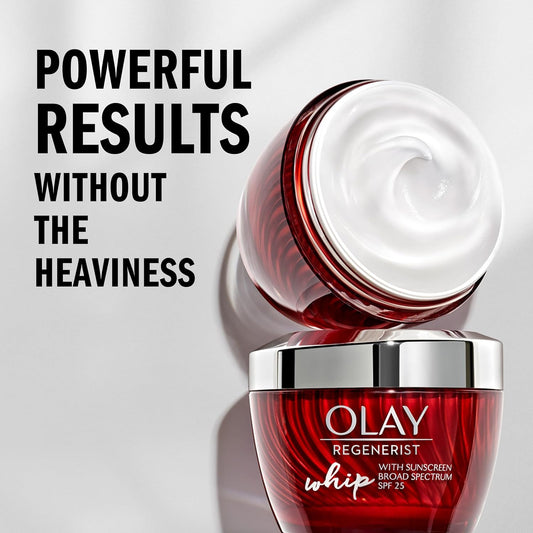 Olay Regenerist Whip Face Moisturizer Cream With Sunscreen Spf 25, 1.7 Oz